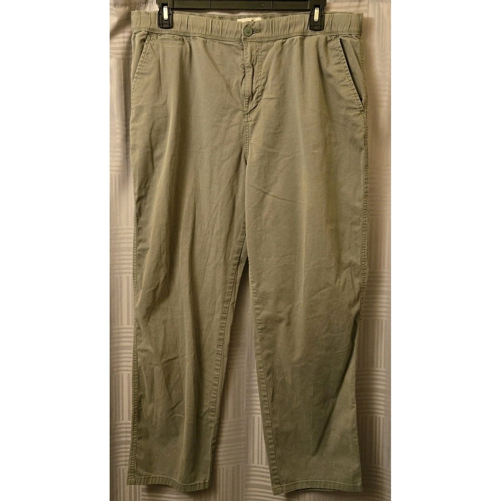 The Stronghold 2XL Trousers Mens W38 L30 Green Relaxed Pockets Baggy Drawstring